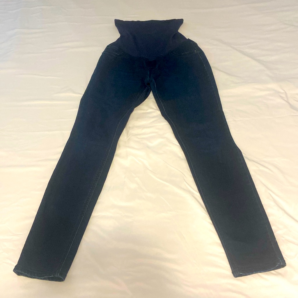 Motherhood Maternity Indigo Blue Brand Stretch Denim Jeans Ankle Length